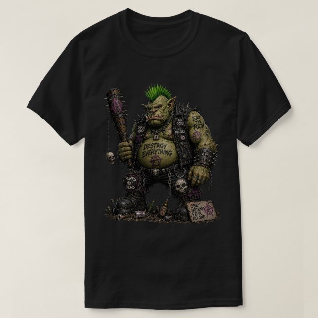 Camiseta Punk Ogre (Frente do Design)