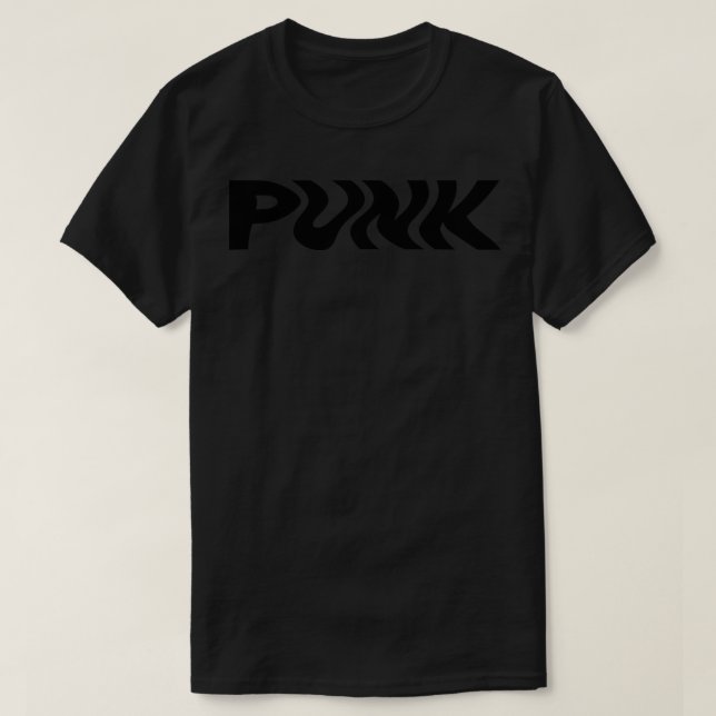 Camiseta punk ondulado design 1 (Frente do Design)