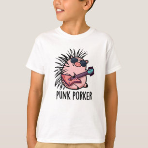 Camiseta Punk Porker Funny Punk Rocker Pun
