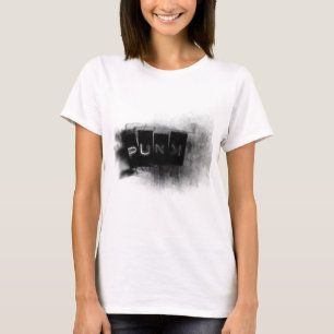 Camiseta Punk preto e branco