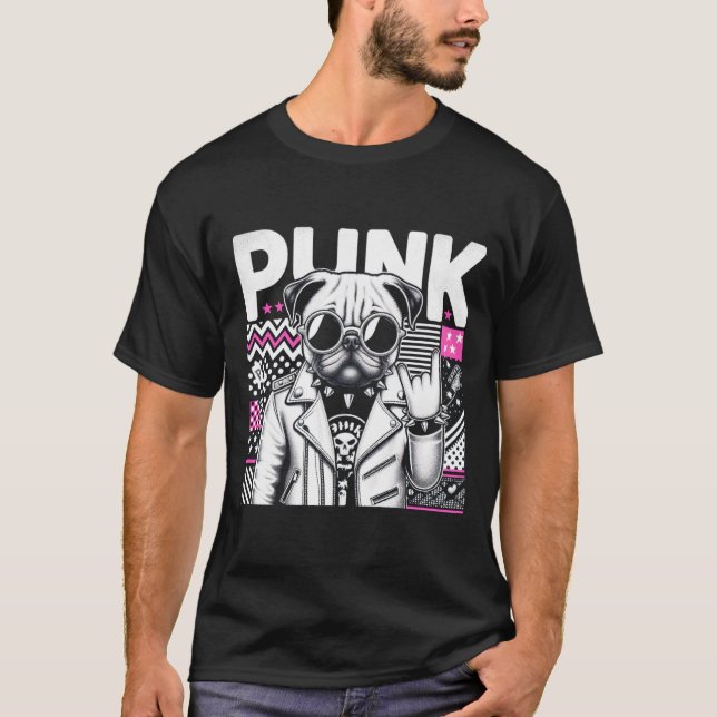 CAMISETA PUNK-PUG 7 (Frente)
