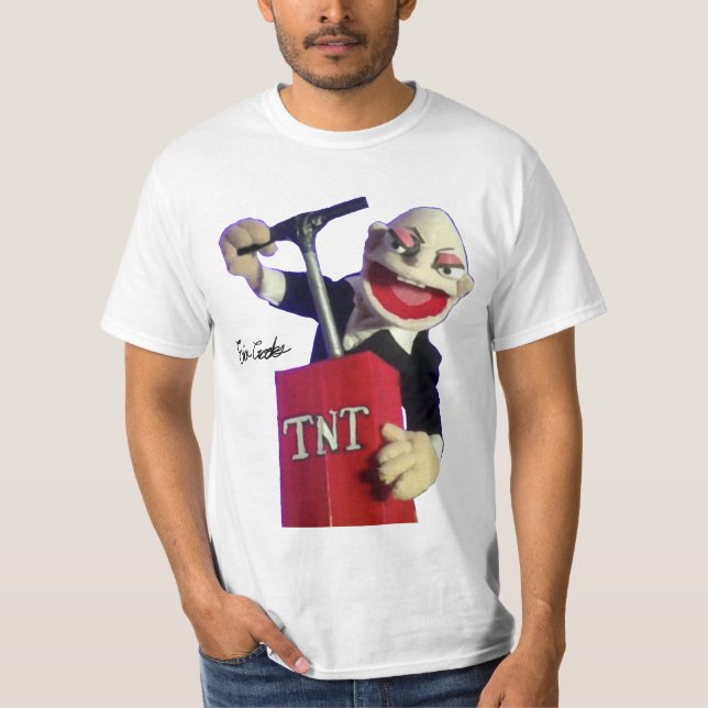 Camiseta punk puppet with TNT plunger (Frente)