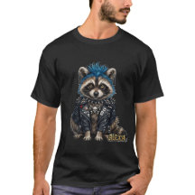 Punk Raccoon "ALEXA" – Double-Sided Edgy 3D 