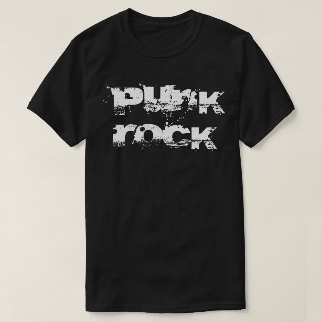 Camiseta punk rock distorcido (Frente do Design)