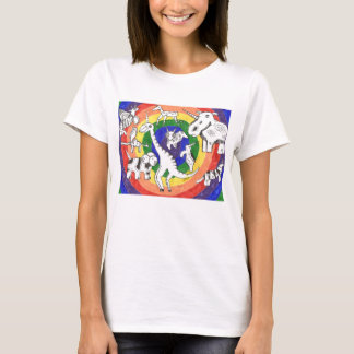 Camiseta Punk Rock Doodle #24b Color Women's
