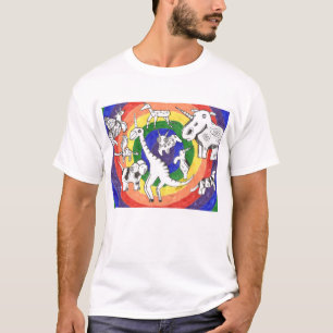 Camiseta Punk Rock Doodle 24b Unicorns Rainbow