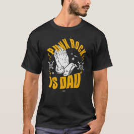 Camiseta Punk Rock É Pai | Mãos Retro-Metal
