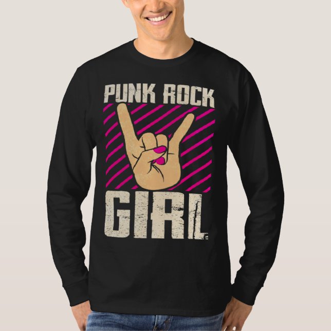Camiseta Punk Rock Girl  2 (Frente)