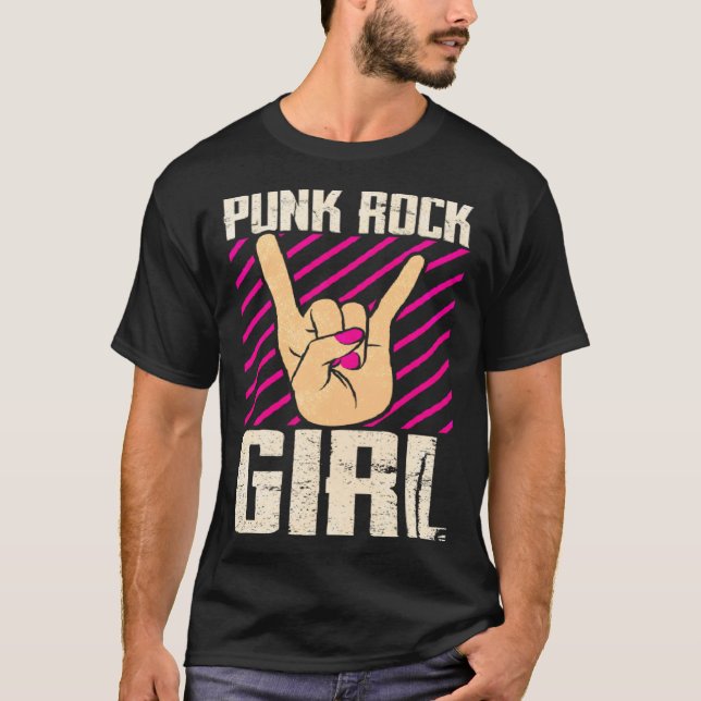 Camiseta Punk Rock Girl  2 (Frente)