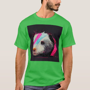 Camiseta Punk Rock Guiné Pig Numa Jaqueta De Couro