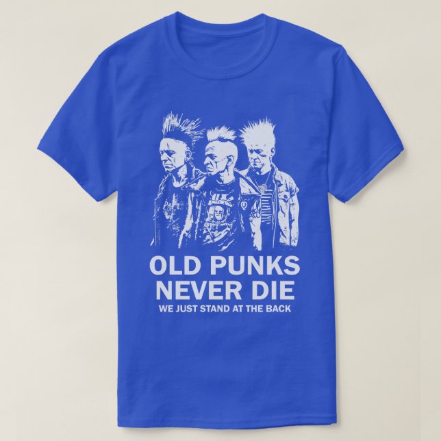 Camiseta Punk Rock Old Punks Nunca Morre 4 (Frente do Design)