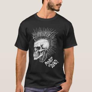 Camiseta Punk Rock Skull Classic Punks Não Morto