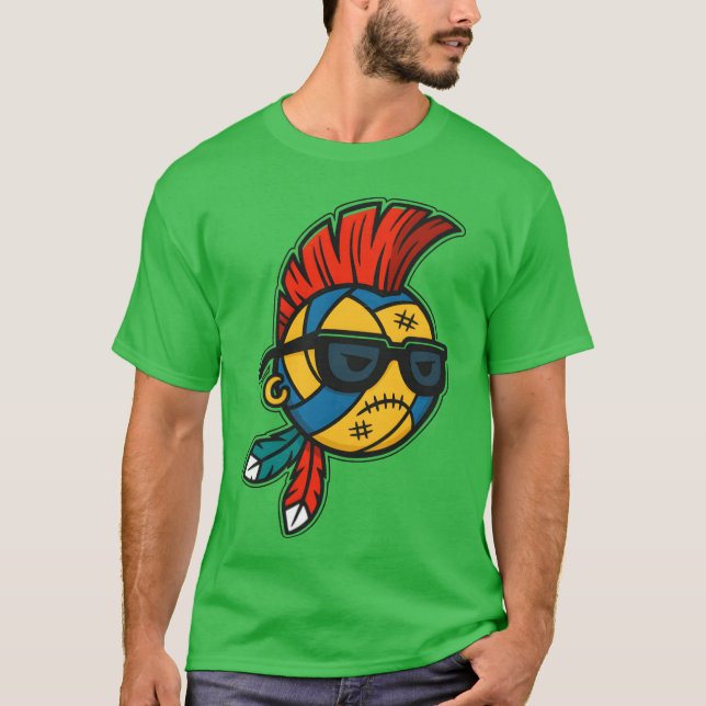 Camiseta Punk Rock Volleyball Style gift (Frente)