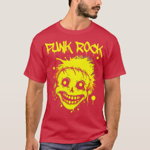 Camiseta Punk Rocker Trippy Face Punk Rock