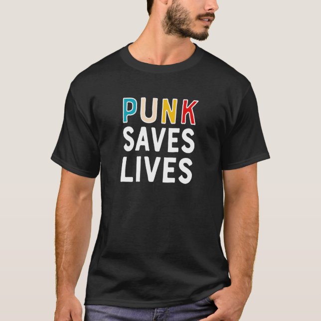 Camiseta Punk Salva Vidas Punk Music Punk Rock Punker (Frente)