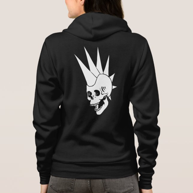 Camiseta Punk Skull Personalizável Versão 2 (Verso)