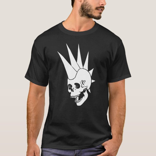 Camiseta Punk Skull Personalizável Versão 2 (Frente)