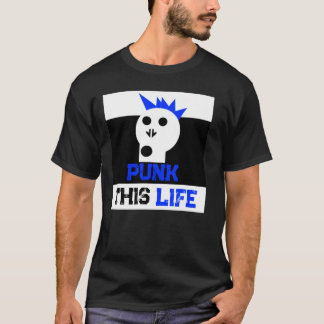 Camiseta "Punk This Life" Gráficos Skullnskin