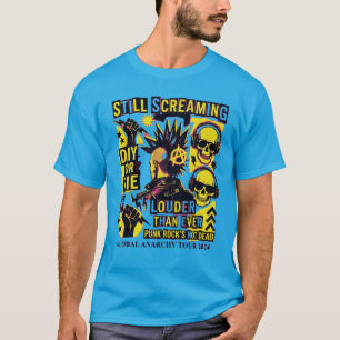 Camiseta Punk's Not Dead – Grito de Rock Punk DIY 