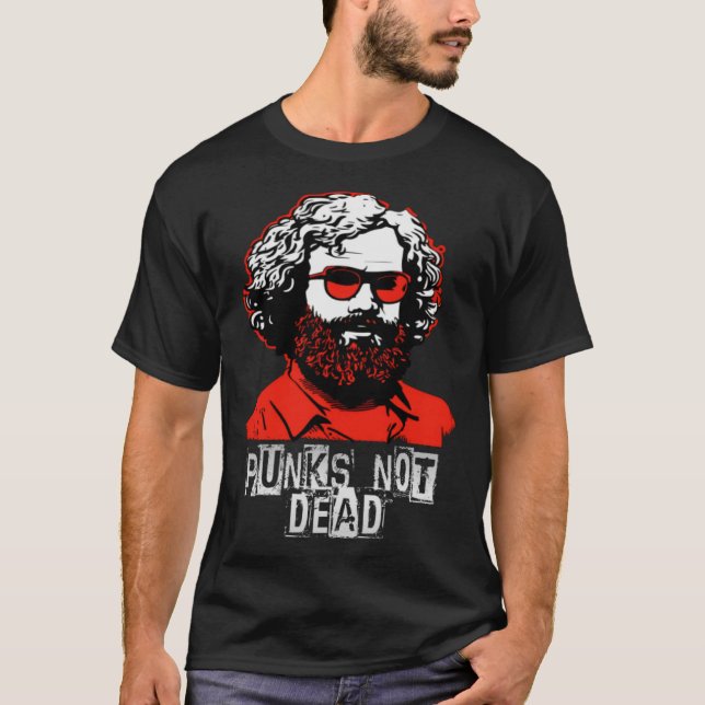 Camiseta Punks Not Morto, Karl Marx, Oi, Punkrock, Punk Pul (Frente)