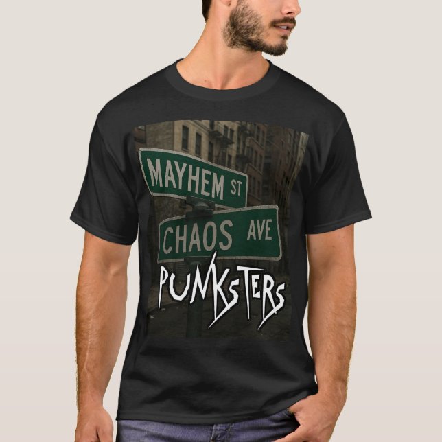Camiseta Punksters "Mayhem and Chaos" (Frente)