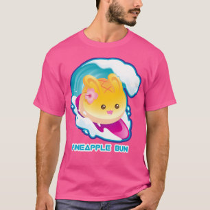 Camiseta Punny Buns Cute Surfing Pineapple Bunny Pun
