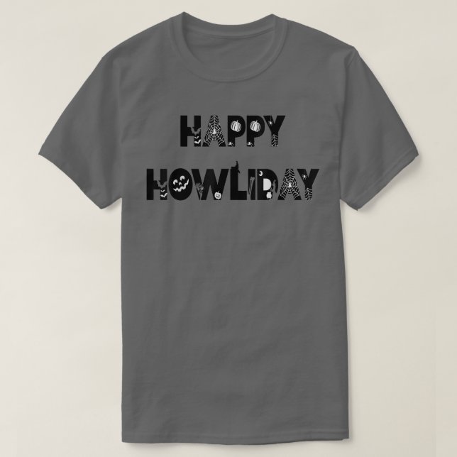 Camiseta Punny Happy Halloween 2663 (Frente do Design)