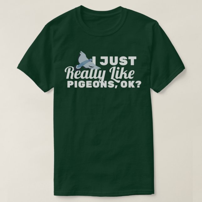 Camiseta Punny Pigeon Design For Bird Lovers (Frente do Design)