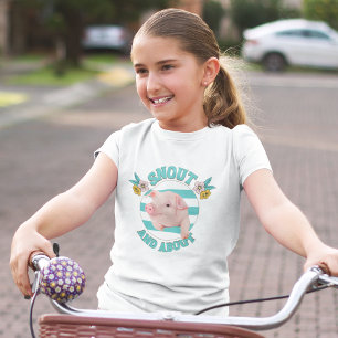 Camiseta Punny Snout E Sobre O Piglet