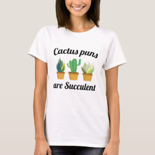 Camiseta Puns de Cacto São Suculentos