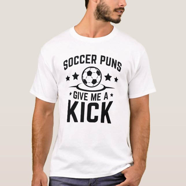 Camiseta Puns de Futebol Me Dão Um Chute (Frente)