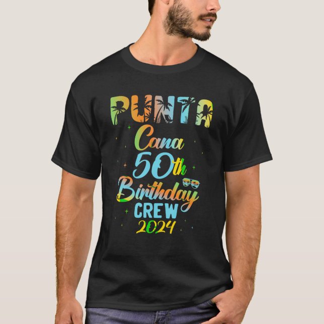 Camiseta Punta Cana 50º Aniversário da Tripulação 2024 T Sh (Frente)