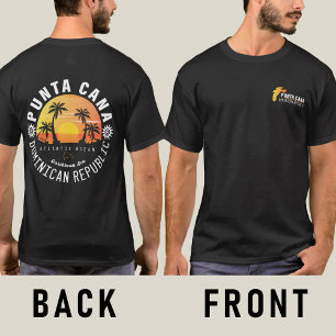 Camiseta Punta Cana Dominicana Retro Sunset Souvenir 60 ano