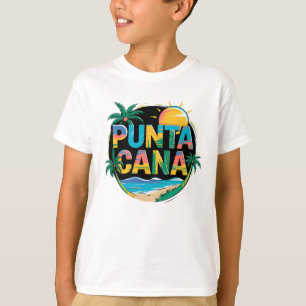 Camiseta Punta Cana Sunset Coloride Viagem Art Emblem