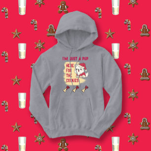 Camiseta Pup Aqui Para O Cachorro De Natal Dos Cookies