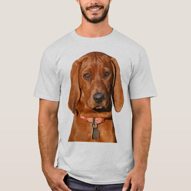 Camiseta Pup de Coonhound Redbone (Frente)
