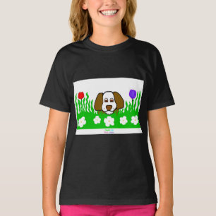 Camiseta Pup N Play Girls Black Basic T Shirt