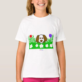 Camiseta Pup N Play Girls White Basic T Shirt
