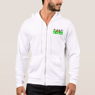 Camiseta Pup N Play Men's Bella+Canvas Cheio-Zip Hoodie