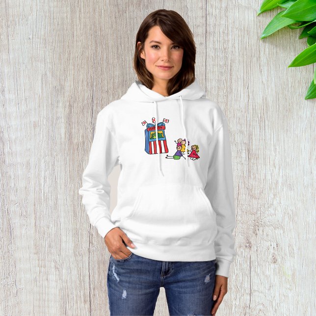 Camiseta Puppet Show Womens Hoodie (Criador carregado)