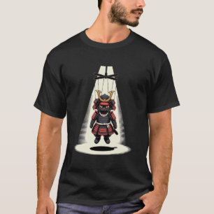 Camiseta Puppeteer Fantoche Samurai Gato Meme Divertido Jap