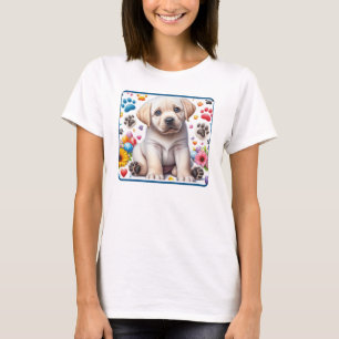 Camiseta Puppia de laboratório amarela