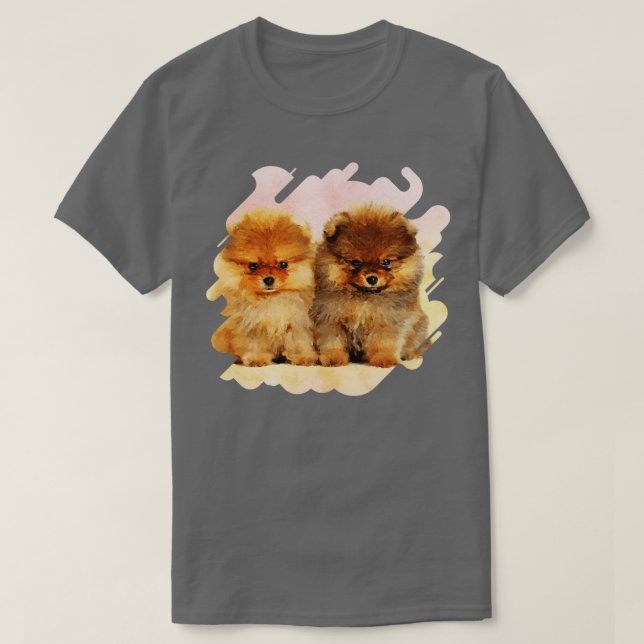 Camiseta Puppies Pomeranianos Cujos (Frente do Design)