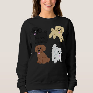 Camiseta Puppies Simples De Poodle A Rosa