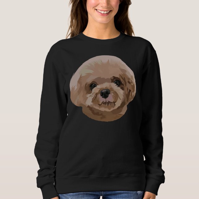 Camiseta Pupppy de Poodle Brown (Frente)