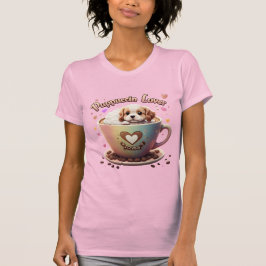 Camiseta Puppucccino Cachorro Cachorro Cachorro Puppy Kawai