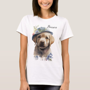 CAMISETA PUPPY ADORÁVEL DE RECUPERAÇÃO DE LABRADOR AMARELO