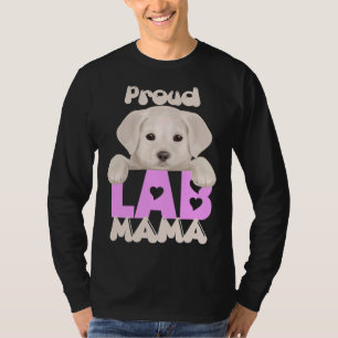 Camiseta Puppy Amarelo da mamãe! Especialmente Para Labra