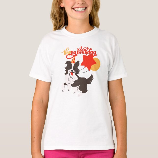 Camiseta Puppy Birthday (Frente)