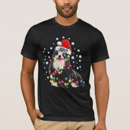Camiseta Puppy Cachorro Negro de Natal